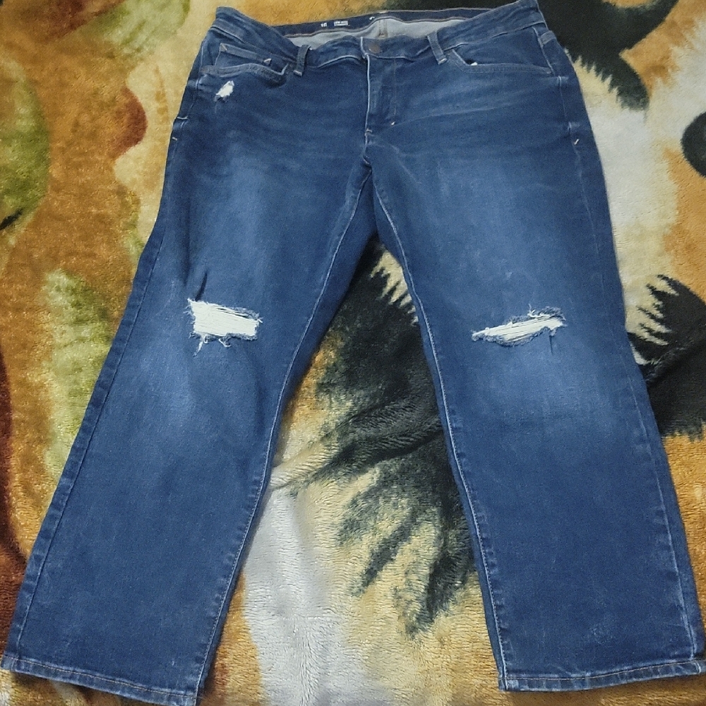 a.n.a Womens Blue Jeans Size 16 lowrise